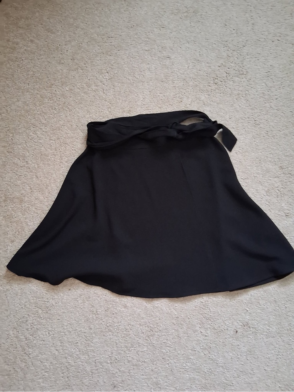 American Apparel Black Demi Wrap Skirt with Waist Tie